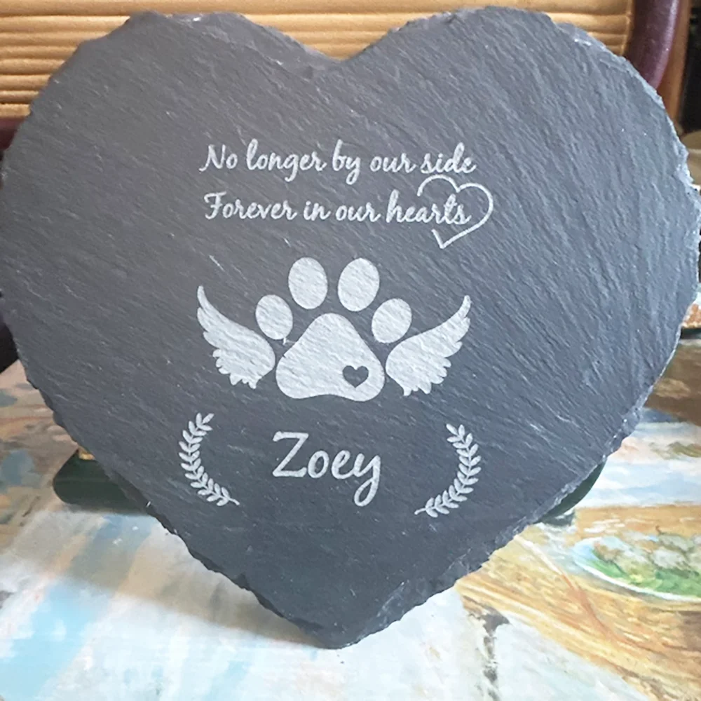 Pet Memorial Stone for Dogs Name of Death Personalized Pet Loss Gifts Dog Grave Marker Plaque Tombstone pet memorial stones