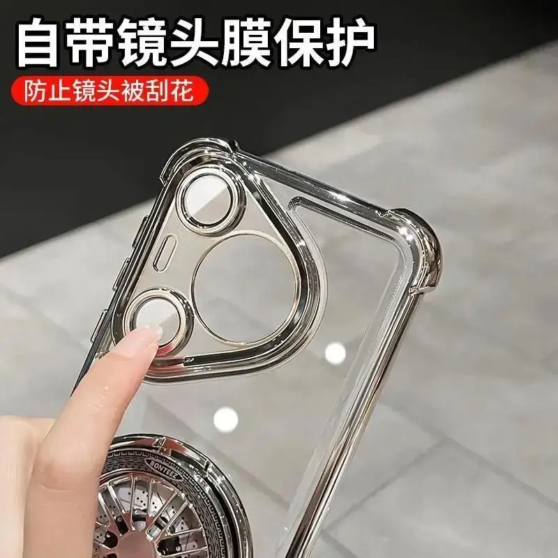 Rotating Gyroscopic Shockproof Case with Magnetic Bracket and Magsafe Holder