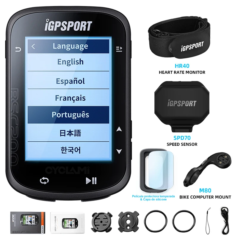 ワイヤレス自転車コンピューター,GPS 日本語 Igpsport-自転車用