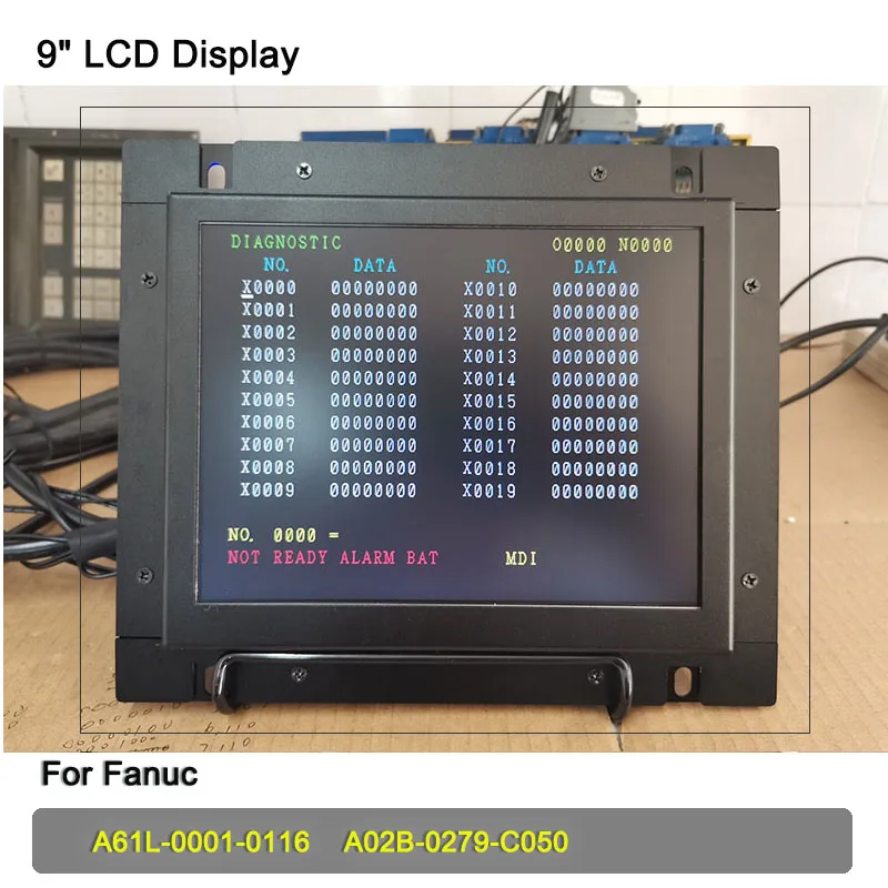 

Industrial 9" LCD Fanuc Monitor A61L-0001-0116 A02B-0279-C050 Replace For FANUC CRT Display A61L D9MM-11A/11B KF-M7099H