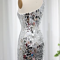 Luxury Silver Short Mini Cocktail Prom Dresses for Women Birthday Wedding Sparkly Sequin Evening Party Gowns 011 1