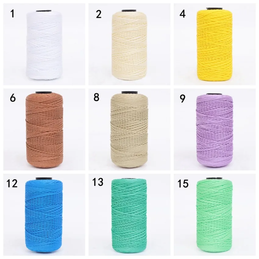 New 3-strand Polypropylene Ice Silk Thread DIY Hand Knitting Bag Hat Shoes Yarn Summer Crochet Thread  뜨개실