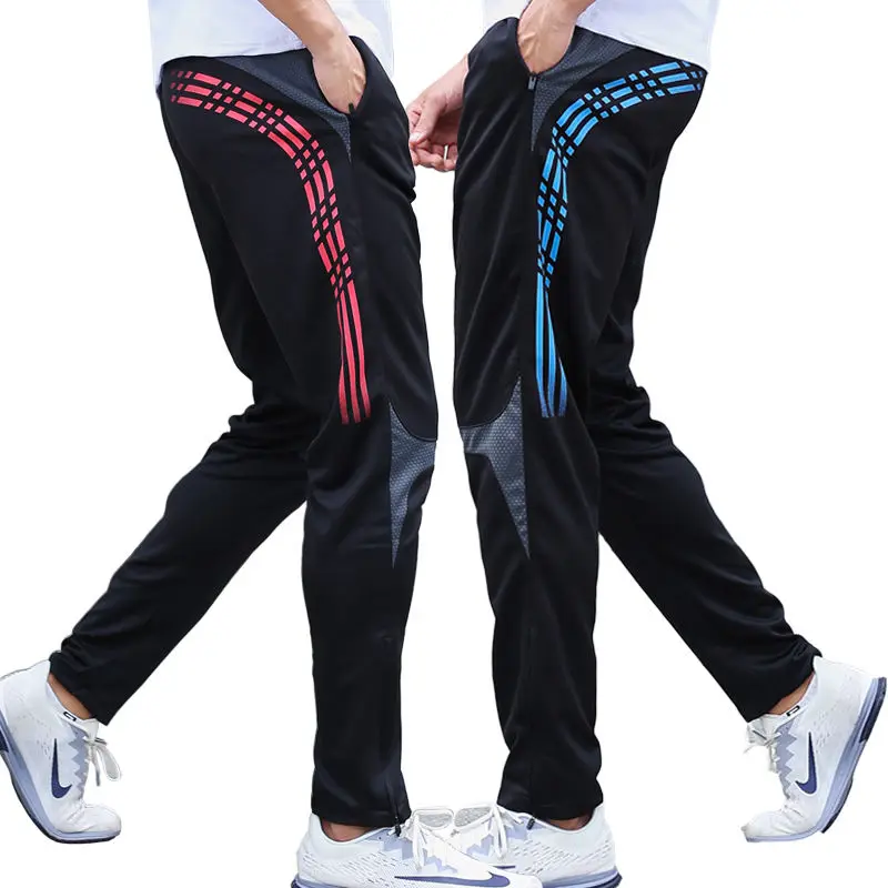 Soccer Training Pants Men Jogging Gym Fitness Zipper Sport Trousers Goalkeeper Football Training Man Running Pants