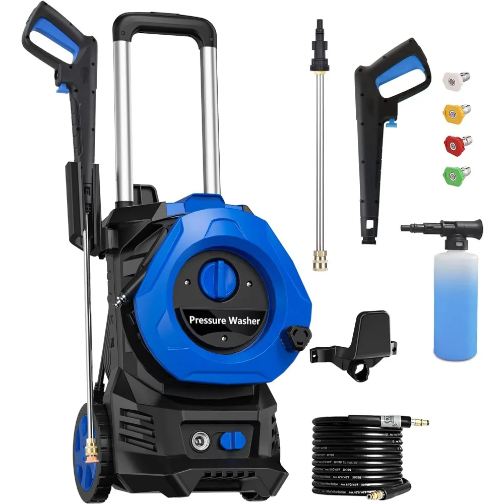 

Electric Power Washer 4200PSI Max 2.8 GPM Electric Pressure Washer with 25 Foot Hose, 16.4 Foot Power Cord, Soap Tank