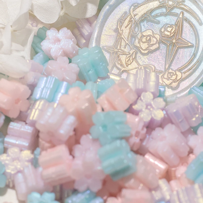 Mixed Color Glittering Wax Particles for DIY Sealing