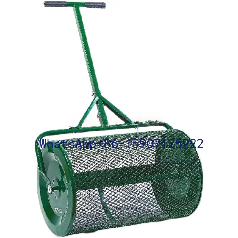 

Spreader Roller Peat Moss Spreader for Planting, Seeding, Durable Lightweight Metal Mesh Spreader for Lawn