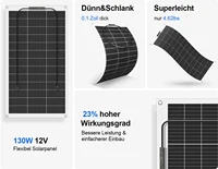 Panneaux solaires 18V 125W 250W 375W 500W, panneau solaire Flexible Mono, cellule solaire pour chargeur de batterie 12V/24V, Kits domestiques 1000W, bateau RV 5