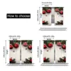 2Pcs Christmas Curtain Cute Winter Family In With Christmas Tree Funny Holiday Decor Suitable For Living Room Bedroom Kitchen 4