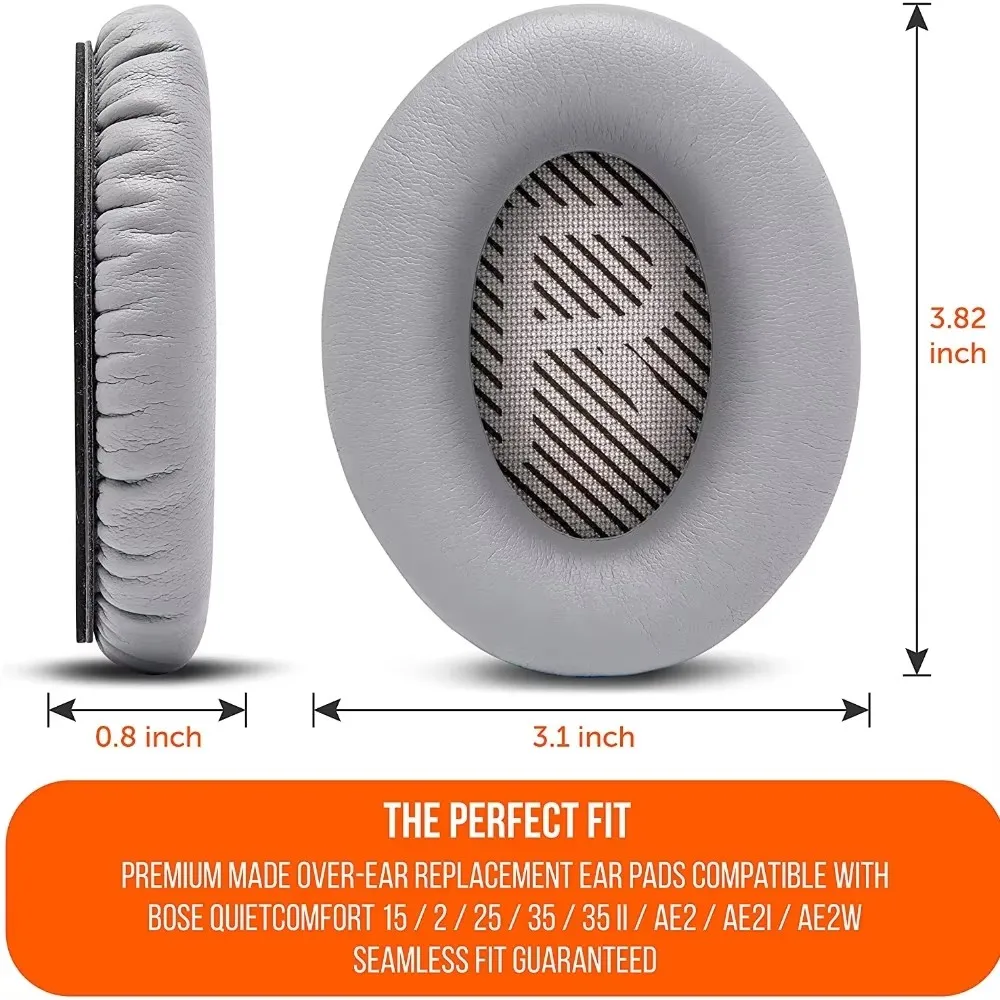 Replacement Ear Pads for BOSE QC35 QuietComfort 35 & 35 II Headphones Memory Foam Ear Cushions
