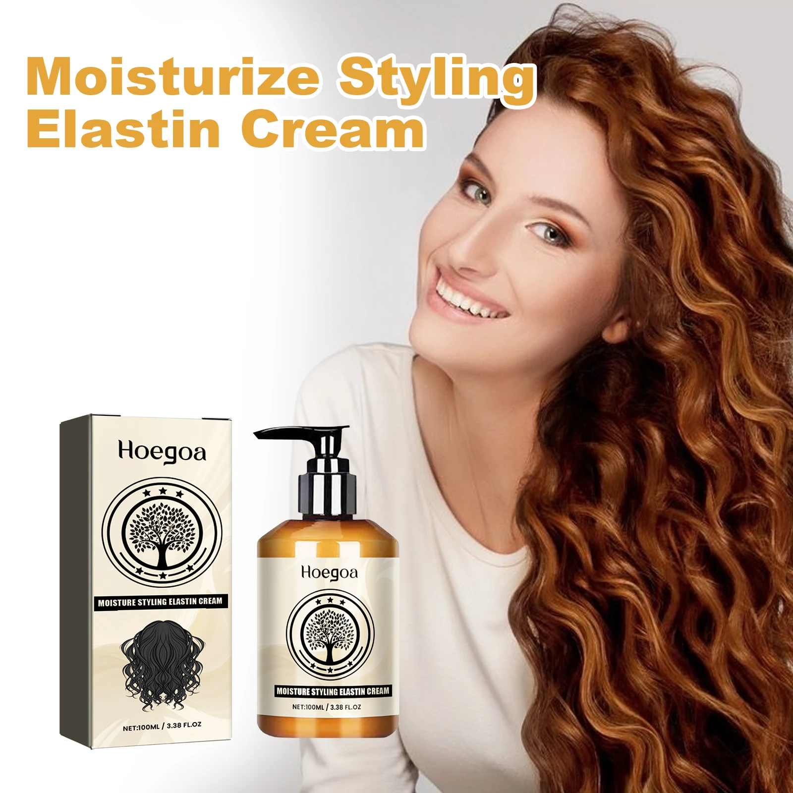 Hair Volumizing Cream Lasting Curl Defining Frizz Control Prevent Dryness Moisturizing Morocco Curly Styling curly hair styling cream