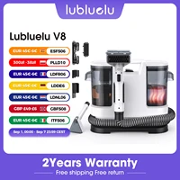 Nettoyeur de tapis Lubluelu V8 à fonction chauffante instantanée, aspiration puissante de 15 Kpa, version améliorée à eau chaude, machines portables de nettoyage de tapis pour taches d'animaux avec outils de nettoyage et auto-nettoyage pour voiture/canapé/tapis/taches 1