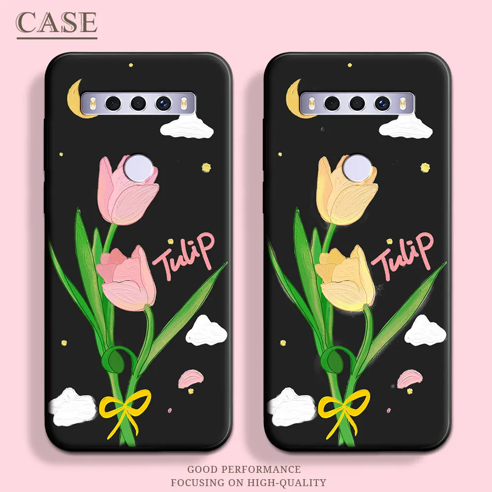 Per Tcl 10 Se / 40 Se Custodia Butterfly Soft Silicone Stars Tpu Flower Phone Case Per Tcl 40 Se Cartoon Back Cover Fashion Bumper