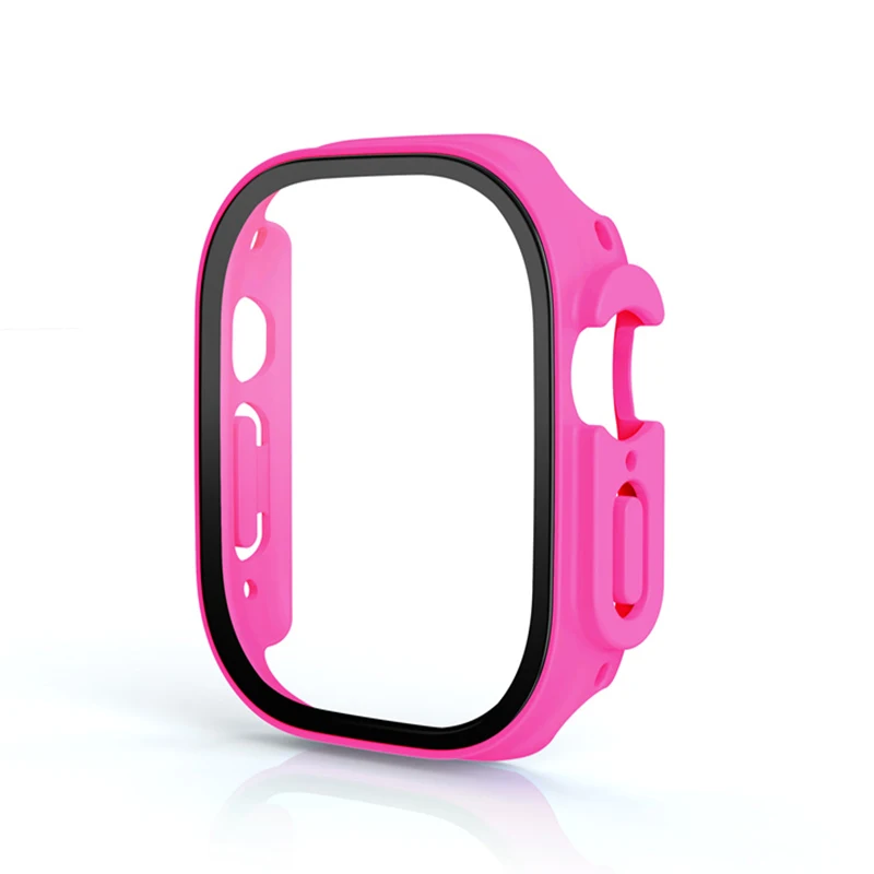 Apple Watch Ultra Protection Kit: 49mm PC Bumper & Tempered Glass Screen Protector Cover