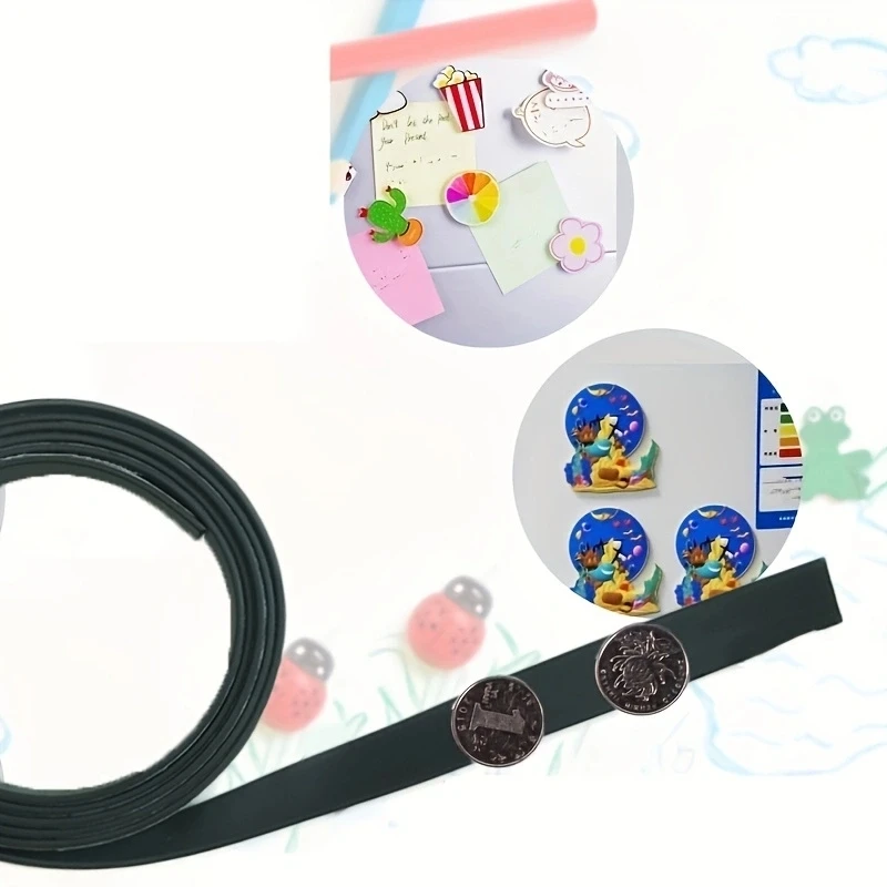 Rubber Magnetic Stripe 1M Rubber Magnetic Stripe Flexible Magnet DIY Craft Tape