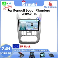 Srnubi autoradio pour Renault Logan 1 Sandero 2009-2015 pour Dacia Duster 2010-2017 lecteur vidéo multimédia Android auto stéréo FM 1