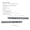 Lenovo Laptop IdeaPad 15s 2024 RAM 16GB SSD 512GB 15.6"Inch FHD 2K AMD Ryzen R5 7430U 4.3GHz 47Wh Notebook Ultrabook Computer PC 6