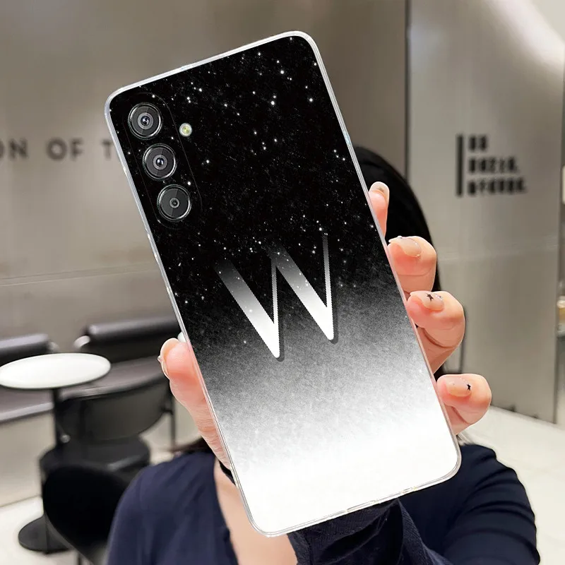 Luxury Elegant Letter Clear Soft Silicone Phone Case