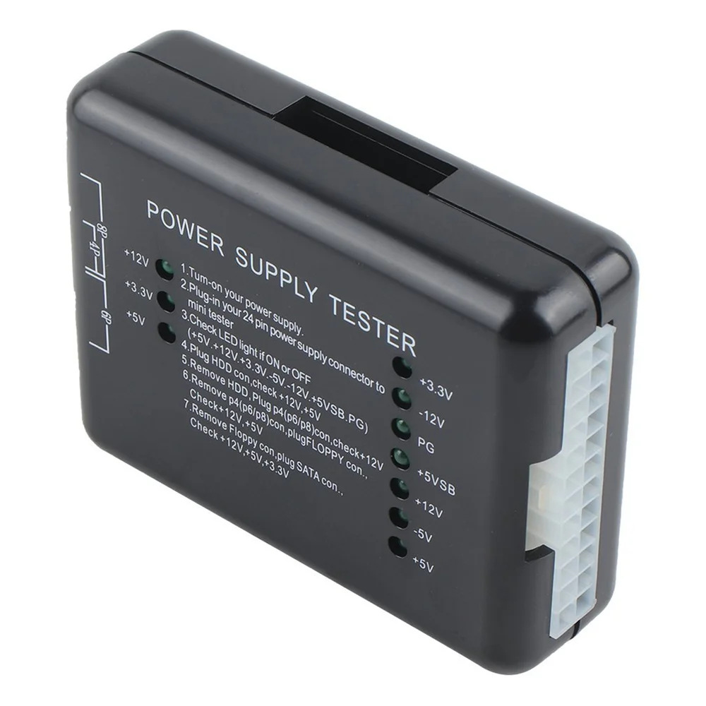 Computer Power Supply Tester ATX Power Supply Diagnostic Instrument Computer Case Tester