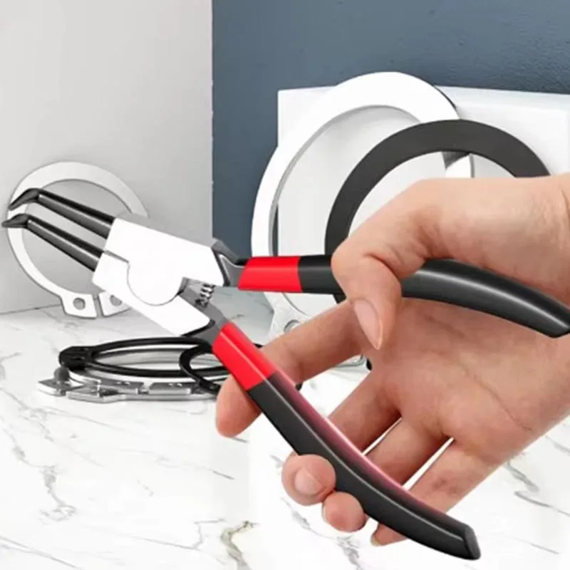 5-In Circlip Pliers Needle nose Pliers Retaining Ring Pliers for Removing Installing Puller Locking Rings Shafts Universal Pliers