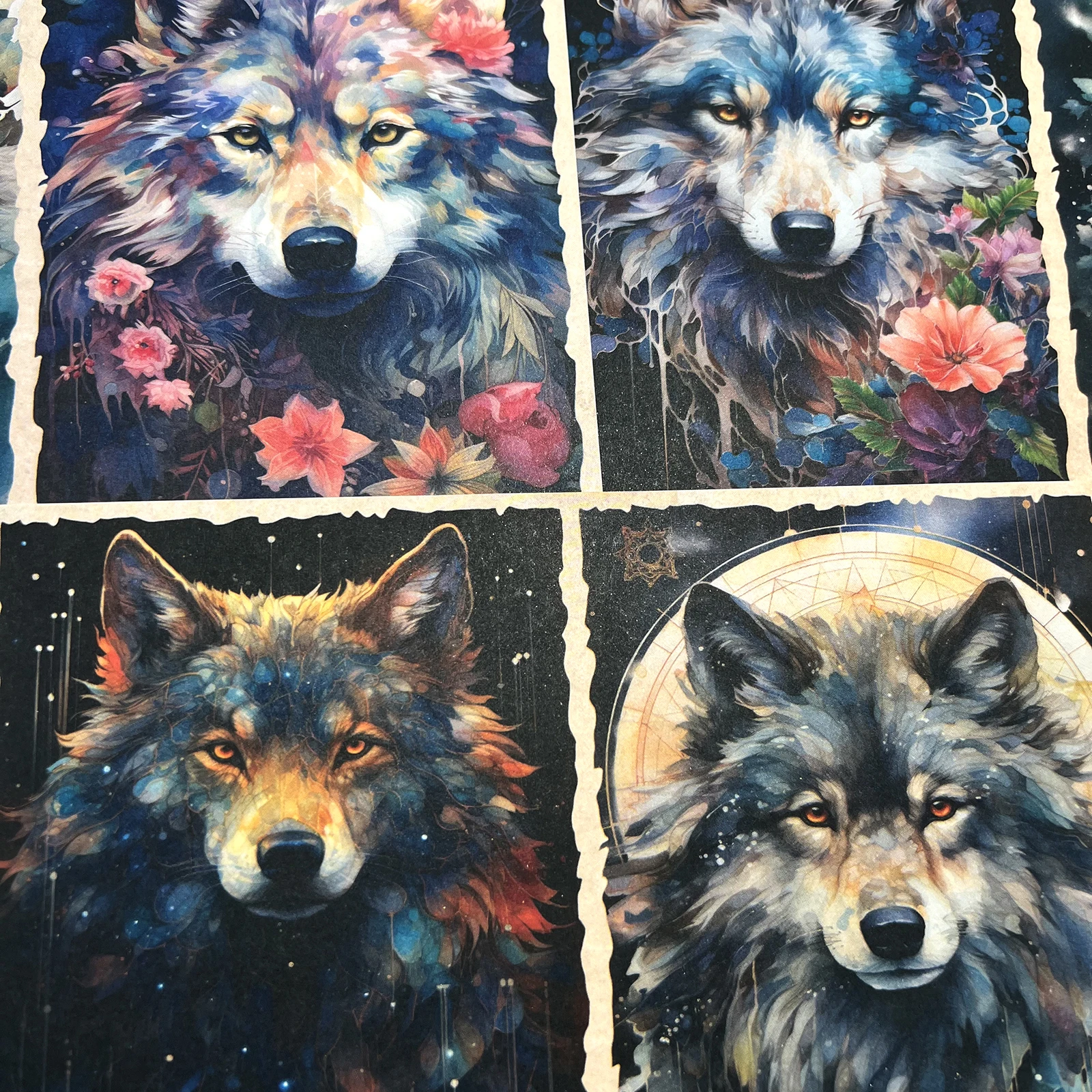 9Sheets A5 Size The Wild Colors Of The Wolf Junk Diary Magazine Scrapbooking Viguscraft