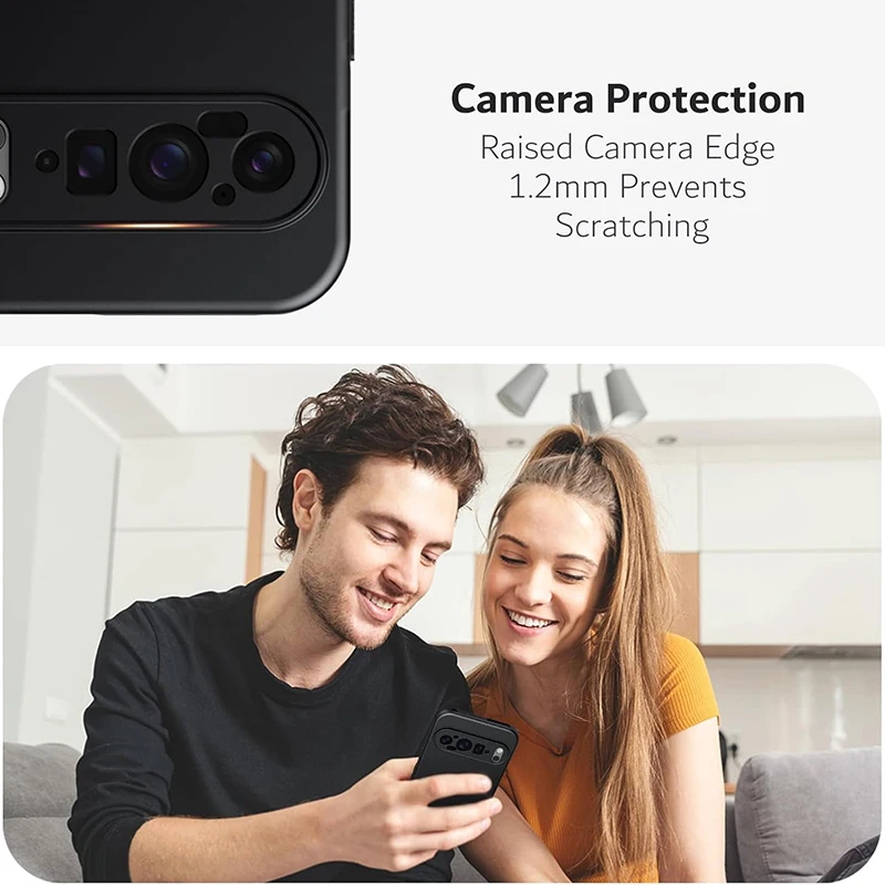 Luxury Matte Silicone Ultra-Thin Soft Case - Solid Black Frosted Shell