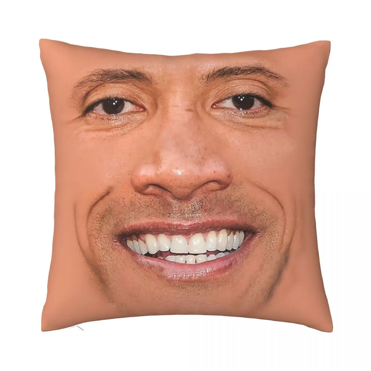 Sobrancelha meme dwayne the rock johnson impressão lance capa de almofada  moda quadrado caso almofadas de casamento não incluir