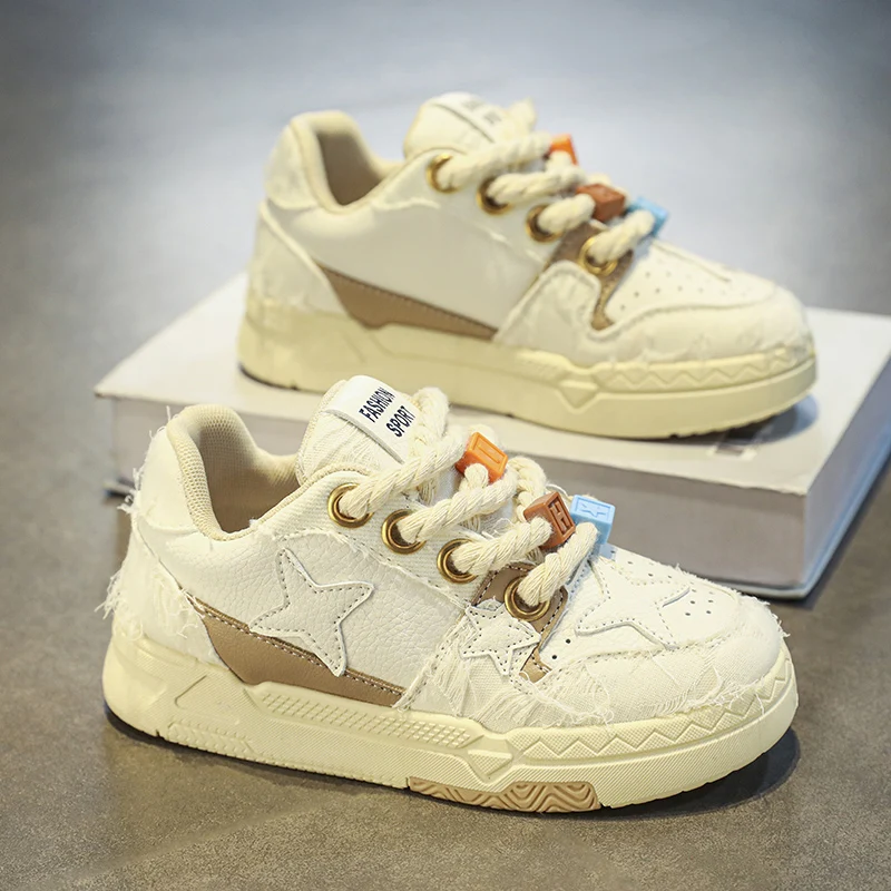 

Sports Shoes Lady All-Match Casual Female Sneakers Round Toe Clogs Platform Autumn Women Basket New Creepers Fall Sewing Canvas