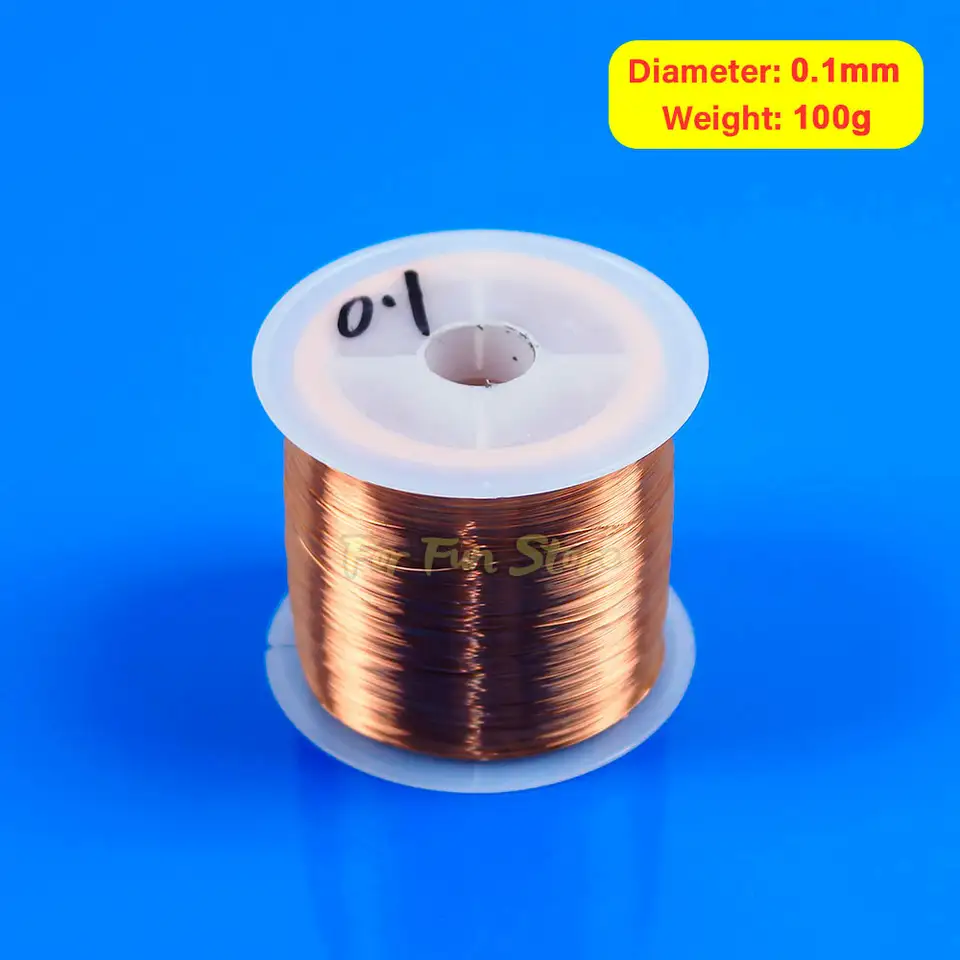 For Fun Copper Wire Enameled Wire 0.1mm -1.0mm Multi-purpose Bead String Cable Conductive Copper Wire Magnet Wire Bare Wire Coil image 12