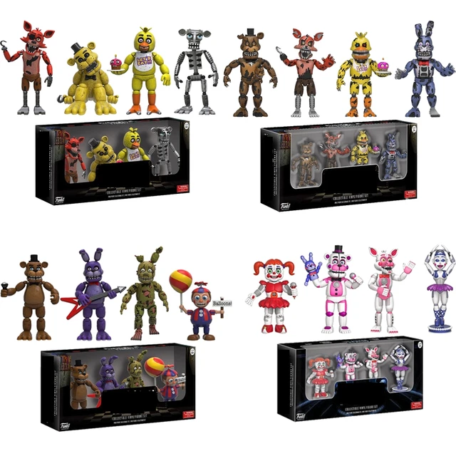 12pcs New 10 cm Five Night At Freddy Action Figure Bonnie Fnaf Freddy  Fazbear Bear Anime Doll Pvc Freddy Toys Juguetes Kids Toys - AliExpress