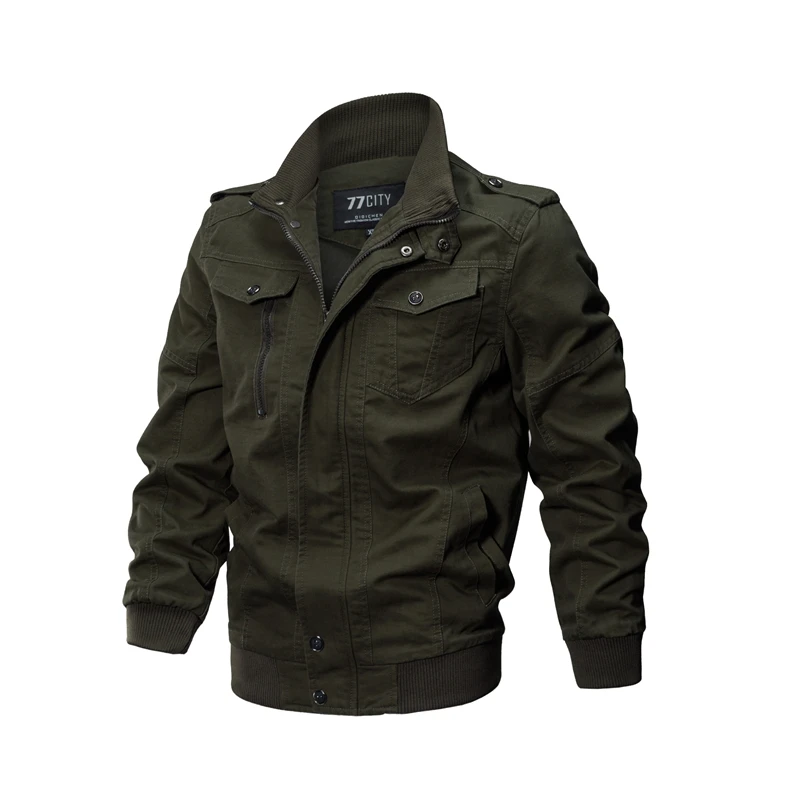 DETTRU Military Pilot Jackets Men Bomber Cotton Coat Tactical Army Jacket Male Casual Air Force Flight Jacket Size M-6XL men's jacket