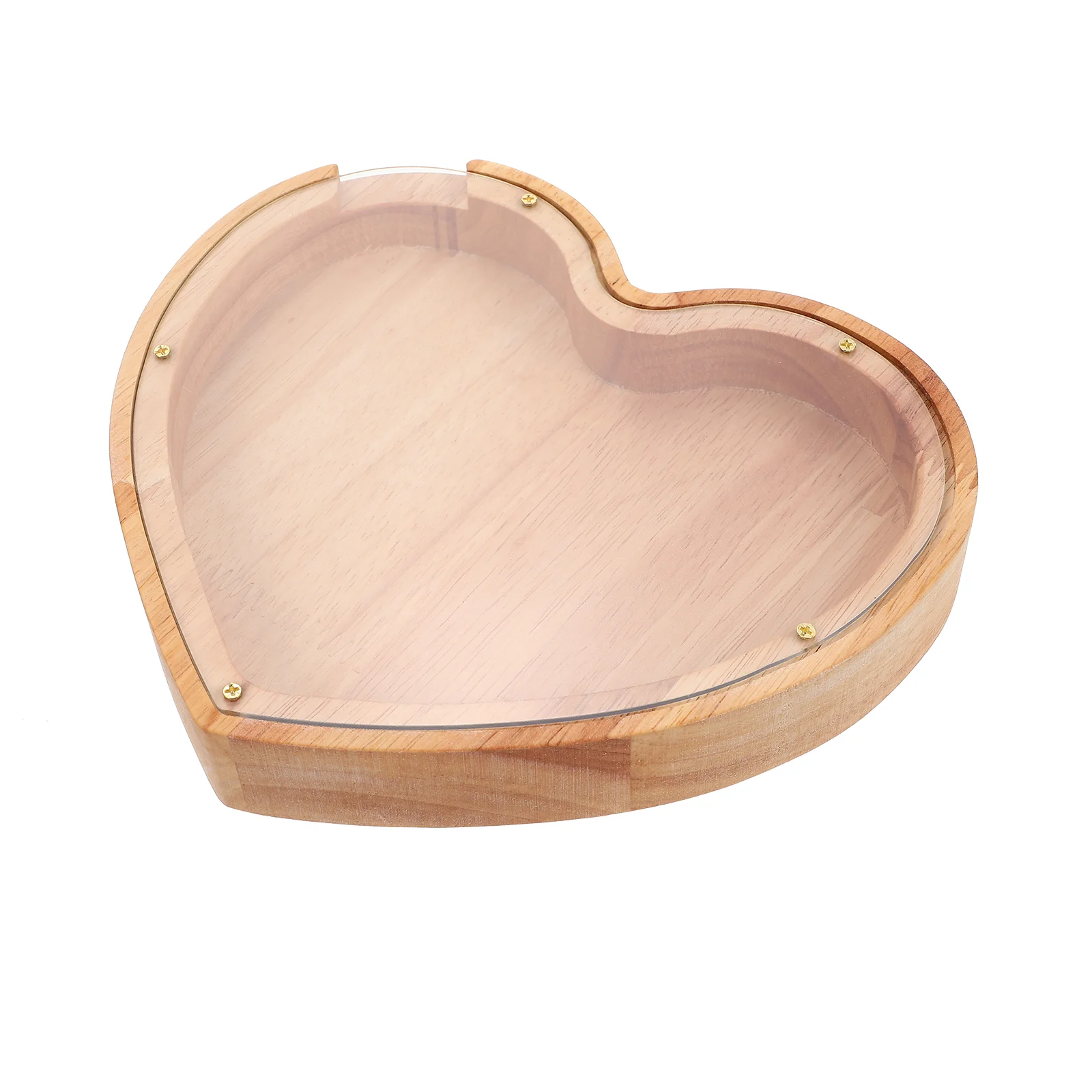Love Piggy Bank Crafts for Girls Coin Savings Wood Wooden Adults Kids Money Child Heart 5