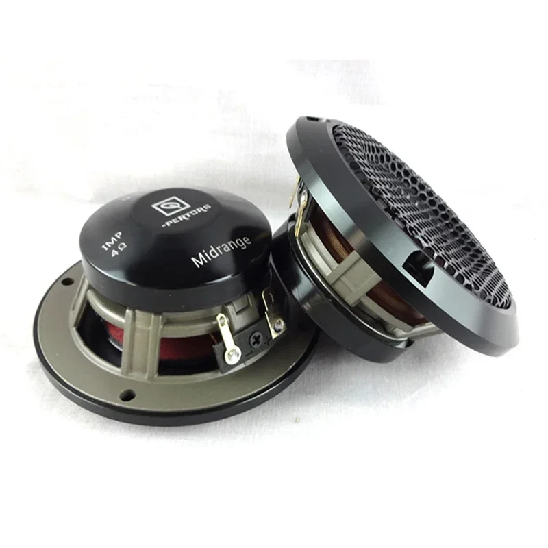 2PCSCarAudioCenter35Inch3InchMidrangeSpeakerThreeway