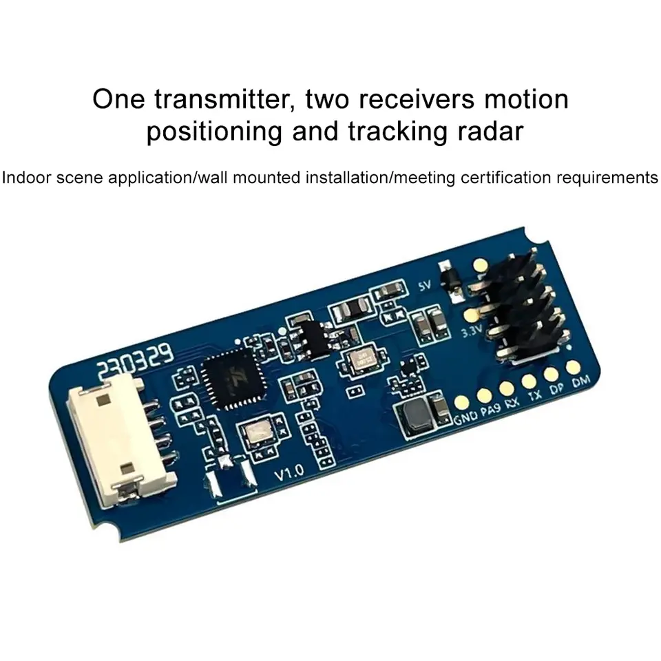HLK-LD2450 DC5V 24G MM Wave Human Motion Tracking Radar Sensor Module LD2450 Sensing Distance 8M Smart Home image 5