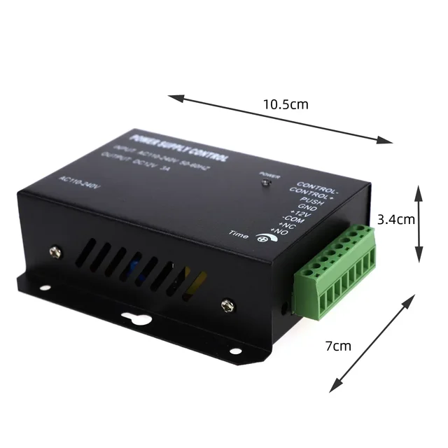 DC12V3A access control system switching power supply AC100~240V is used for RFID fingerprint access control of electronic locks. 3