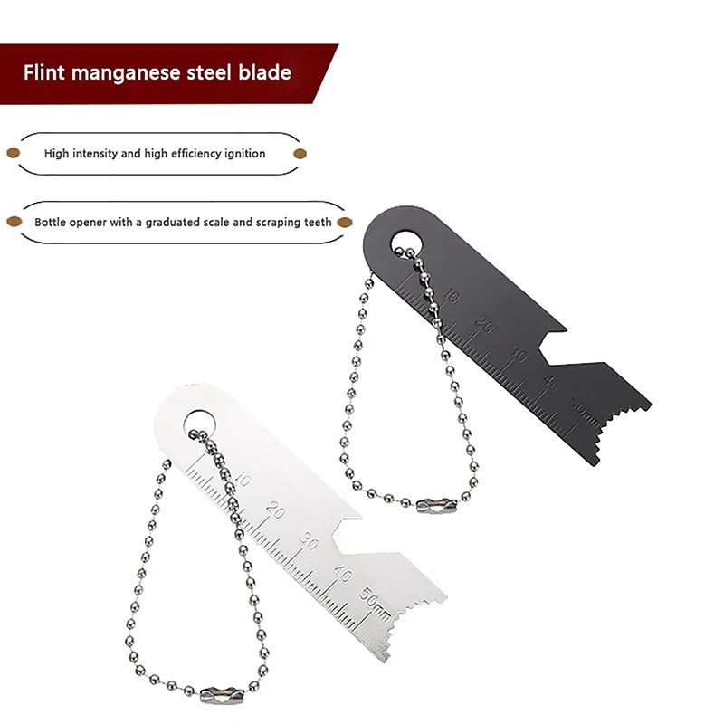

2PCS Magnesium Scraper Stone Fire Starter Lighter Outdoor Survival Camping Tool 75*20*1.2mm