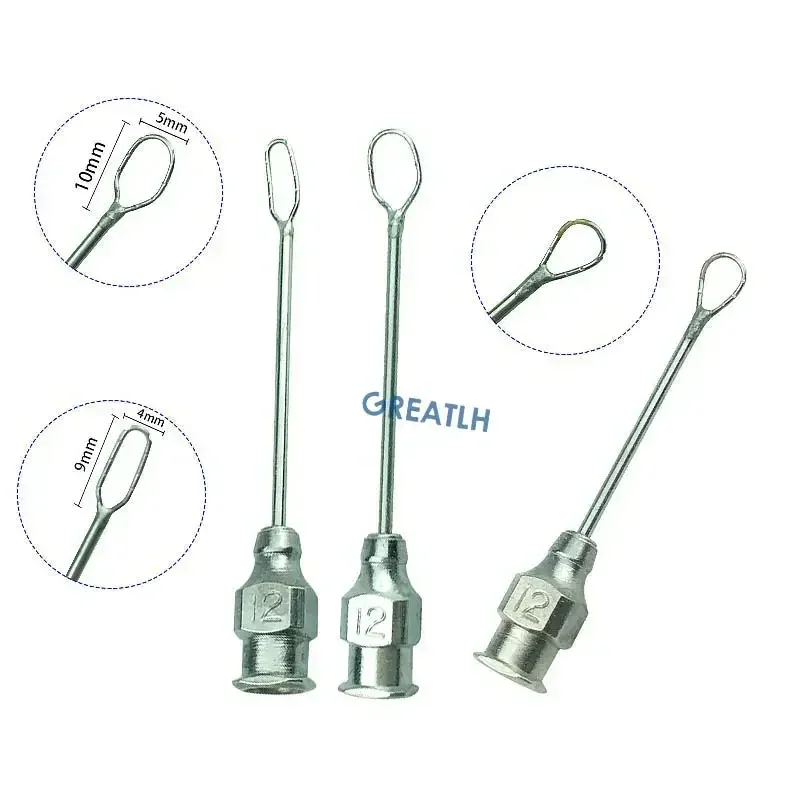 Stainless Steel Lens Loop Infusion Cannula Irrigating Vectis Ophthalmic Surgery Instrument