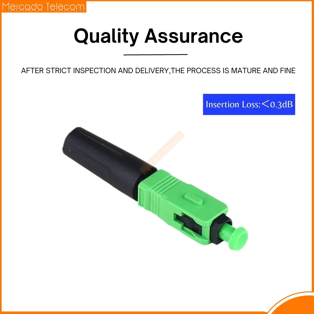 High Quality 3M 100 pieces/box SC APC Fiber Fast Connector SC APC Single Fiber optic quick connector SC Connector Use FTTH