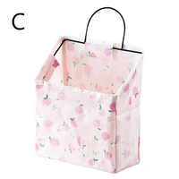 Hanging Storage Bag Cartoon Fruit Pattern Canvas Box Container for Home Bedroom Bathroom Wall Multifunctional 2