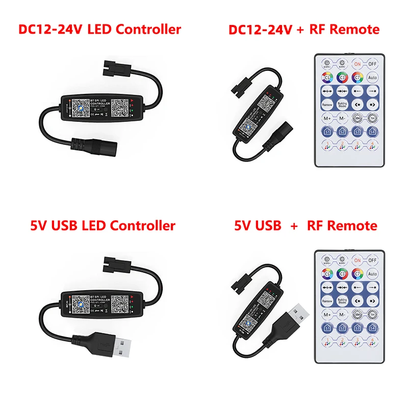 Magic Home Bluetooth WIFI APP USB DC 5V 12V Smart LED Controller