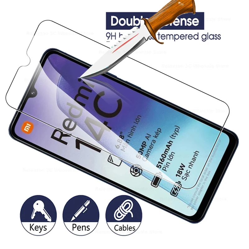 Premium HD Clear Tempered Glass Screen Protector Set (4-Pack)