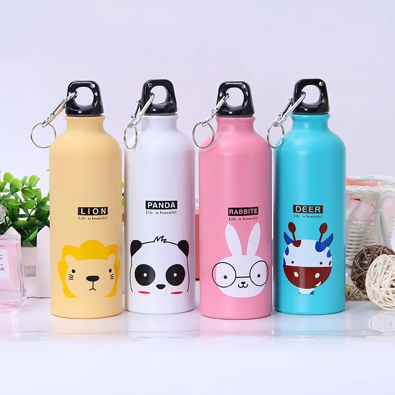 Cute Water Bolttle Lovely Animals Creative Gift Outdoor Portable Sports  Cycling Camping Hiking Bicycle School Kids Water Bottle