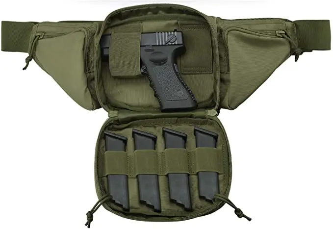 Gun Holster Fanny Pack Gun Holster Fanny Pack Fits Glock K Ruger S&W M&P Shield Taurus Sig Sauer Springfield Beretta Kimber Walther
