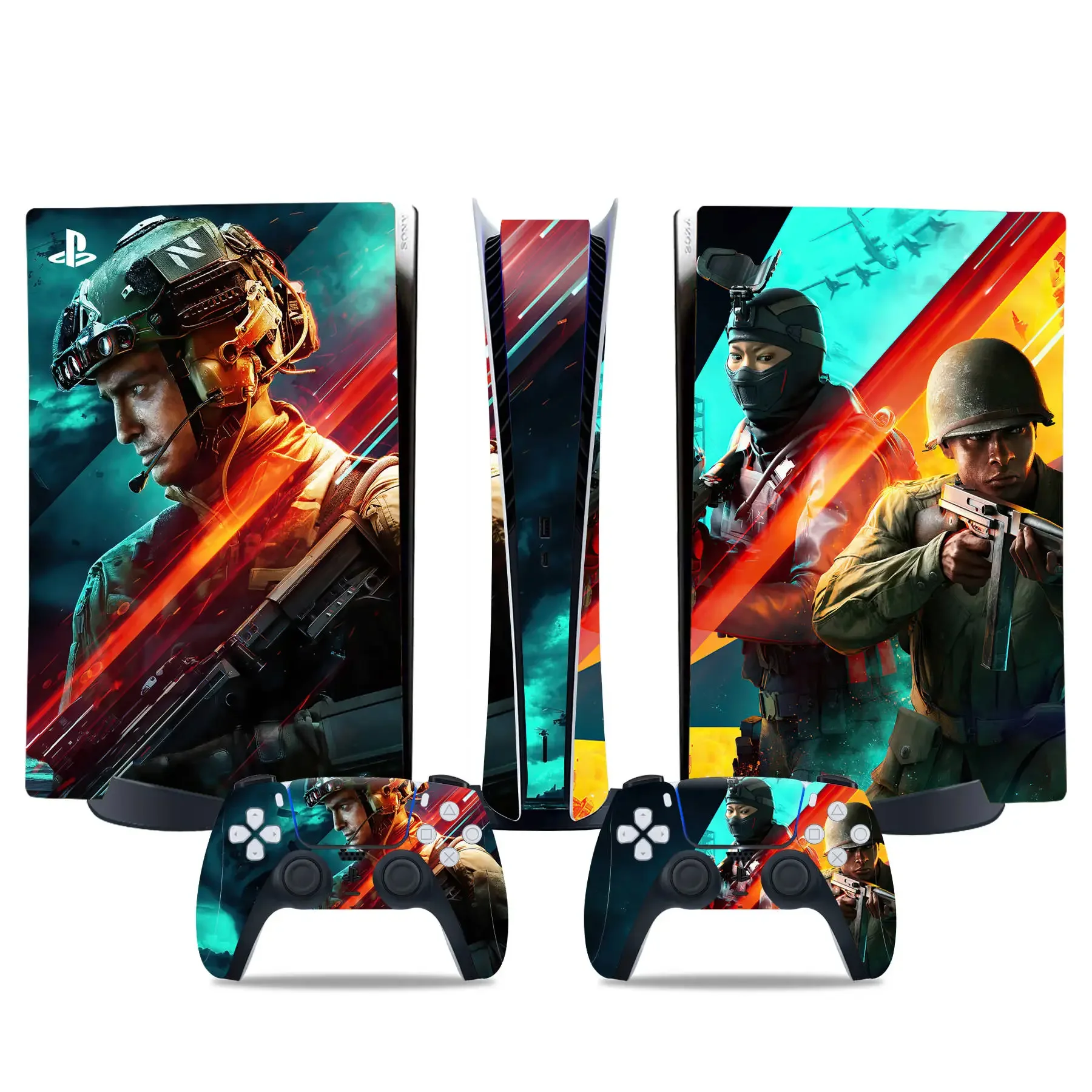 Battlefield 2042 Per Ps5 Digital Skin Sticker Per Console Digitale Full Vinyl Protective Faceplate Skin Sticker