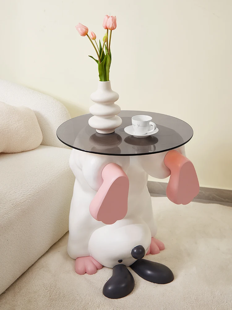 

Скандинавский домашний декор, статуя мультяшной собаки, мебель для гостиной, стеклянные журнальные столики, Рождественское украшение, милые аксессуары, скульптура