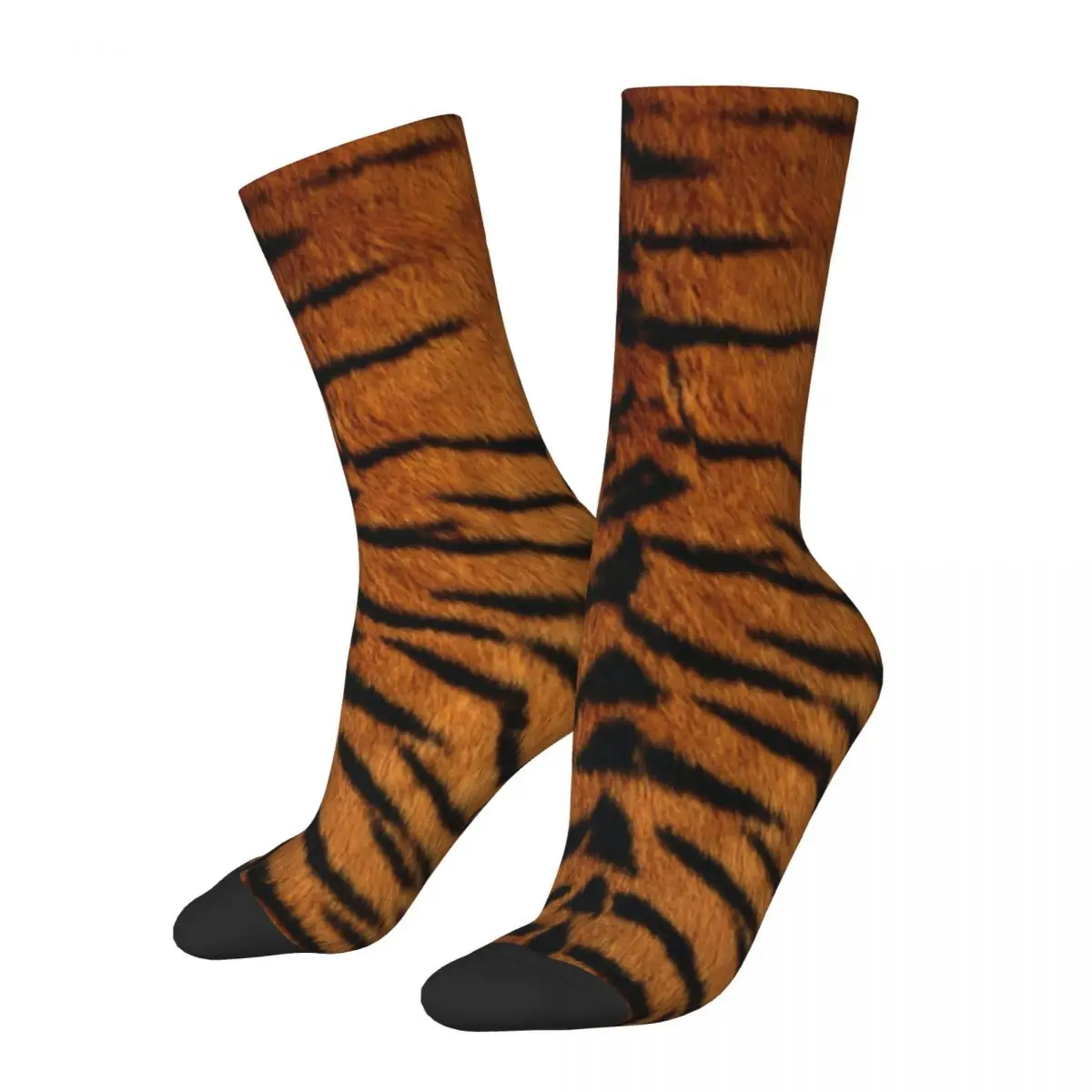 

Tiger Skin Stockings Women Men Modern Animal Print Socks Comfortable Vintage Socks Winter Skateboard Non Slip Graphic Socks Gift