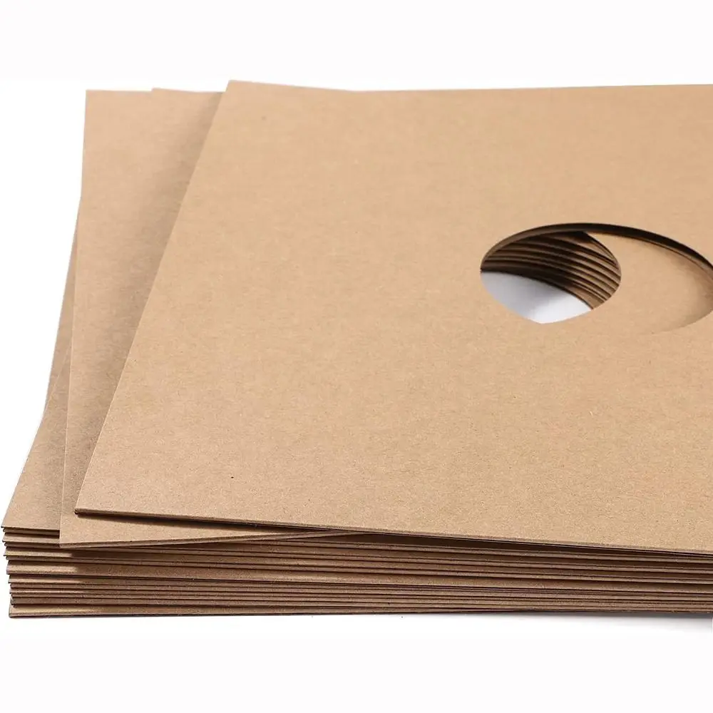 7/10 Inch Vinyl Records Sleeve Kraft Paper Reusable Outer Record Sleeves Square LP Vinyl Record Cover storage bag,storage box