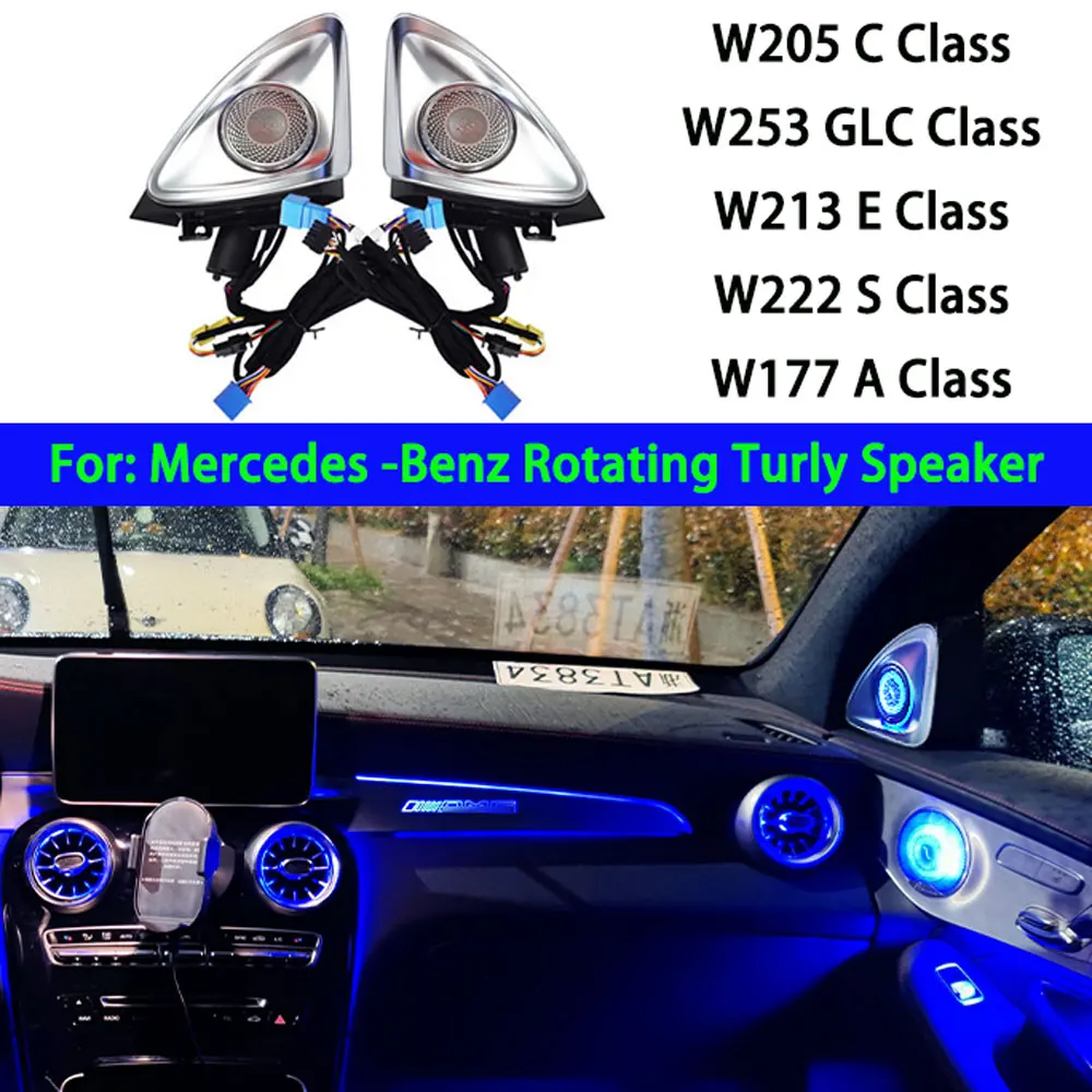 Seitenblinker-Set Für Mercedes C-Klasse W205, GLC X253, E W213, S W222 – Blau-Gelb, ABS + Chip, Wasserdicht, Einfache Montage