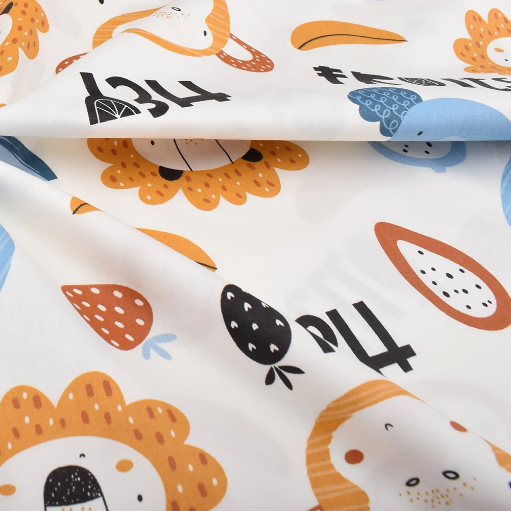 Chainho,Printed Twill Weave Cotton Fabric,DIY Sewing Quilting Material,Patchwork Cloth,8 Designs Cartoon Series,2 Sizes,15C381