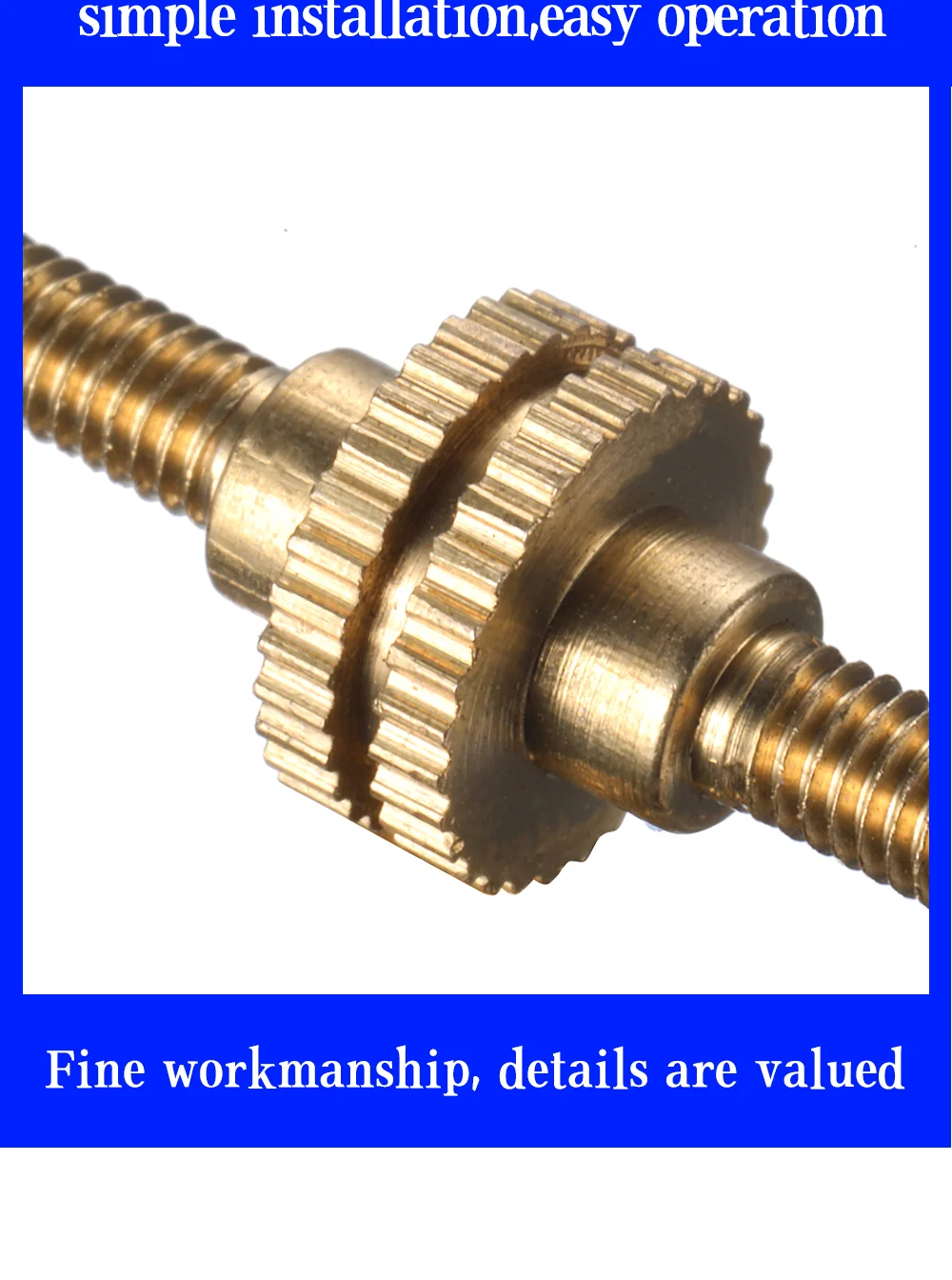 For BARUDAN Embroidery Machine Parts Accessories Hoop Adjust Screws Slotted Copper Size M3.5 Length 30MM