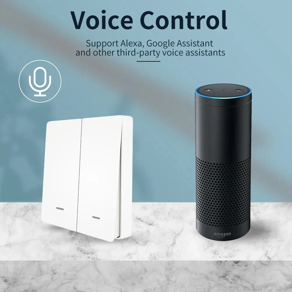 Zigbee 스마트 조명 스위치 푸시 단추 투야 앱 리모컨, 스마트 홈 자동화, 알렉사 구글 어시스턴트로 작동